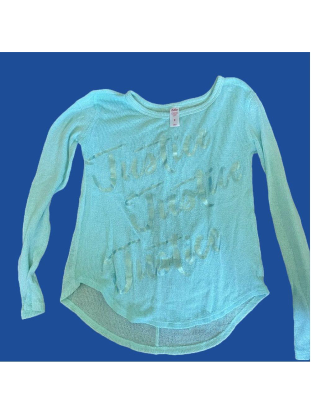 Justice sweater, Girls size 8